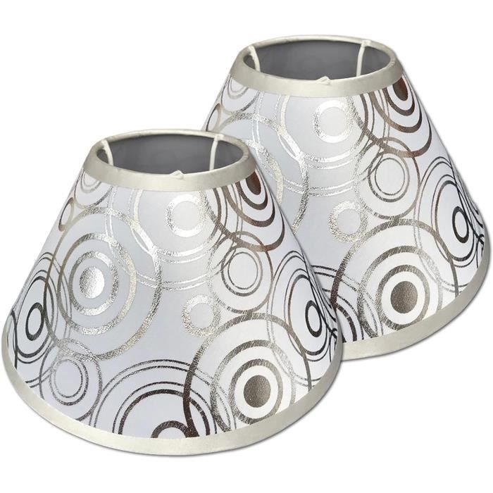 Iplusmile Abat Jour Tissu Bleu Remplacement Élégant Pour Lampe De Table