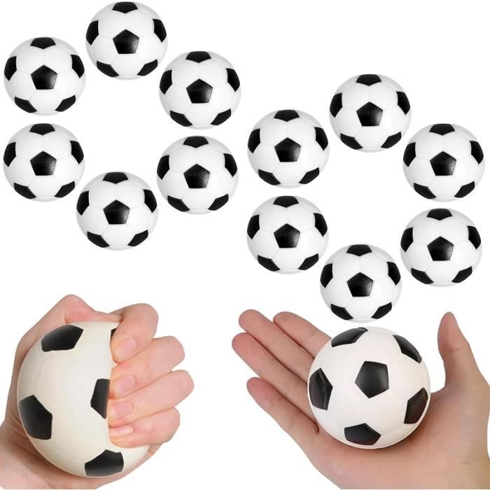 12 Pièces Mini Ballon Football,Ballon Mousse Foot 6cm,Petite Balle en  Mousse Enfant,Anti Stress De Football pour Enfants Et Adultes
