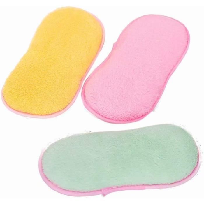 Lot De 4 Éponges Microfibre Double Face VIGAR - Ultra Absorbantes, Douces & Colorées, Nettoyage & Séchage Parfait Pour Cuisine, Salle De Bain