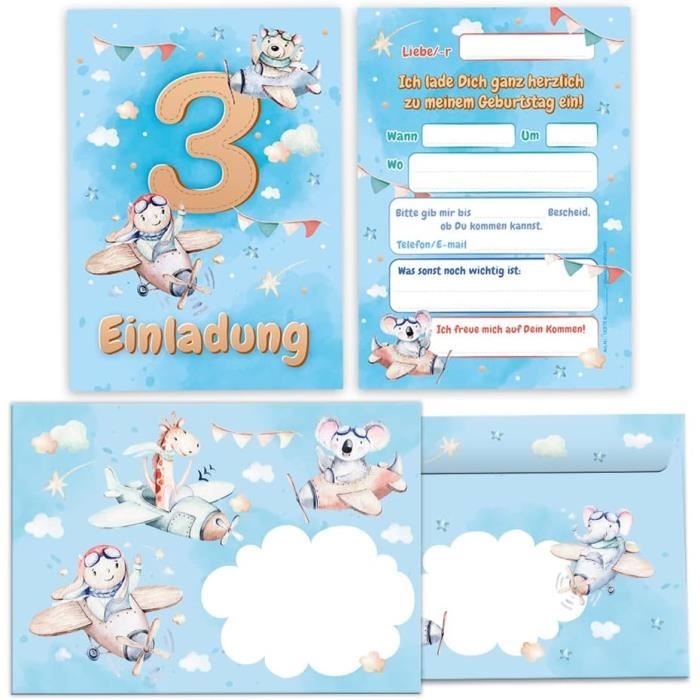 Lot De 12 Cartes D'Invitation Avec 12 Enveloppes Pour 9Ème