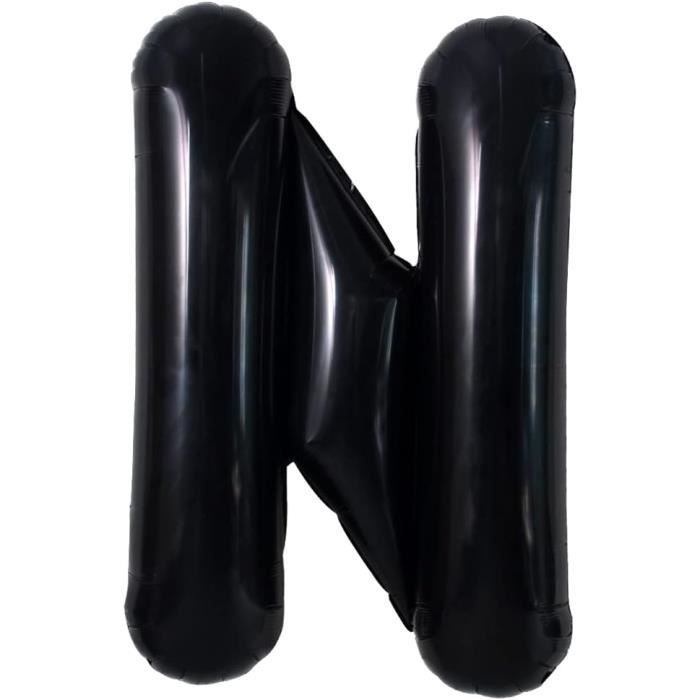 Grand Ballon Noir N Letter De 40 Pouces Gros Ballon Helium Feuille D Aluminium Film Polyester Grand Ballon Lettre Fete D J6787 Cdiscount Maison