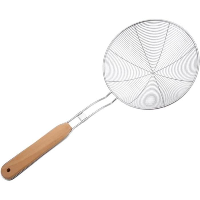 Qiuxiaoaa Solide Araignée Passoire Skimmer Louche Avec