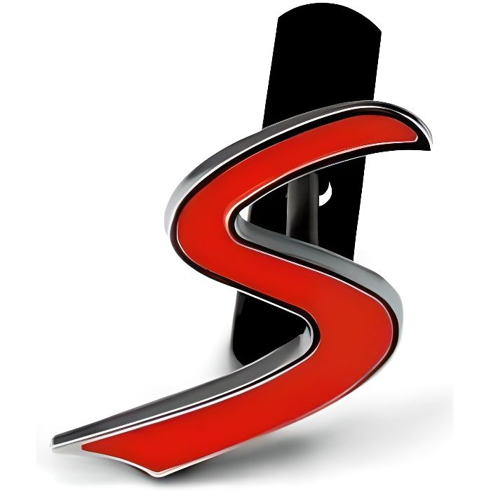Logo Insigne Emblème Sigle S pour Mini cooper S NEUF en métal pour calandre