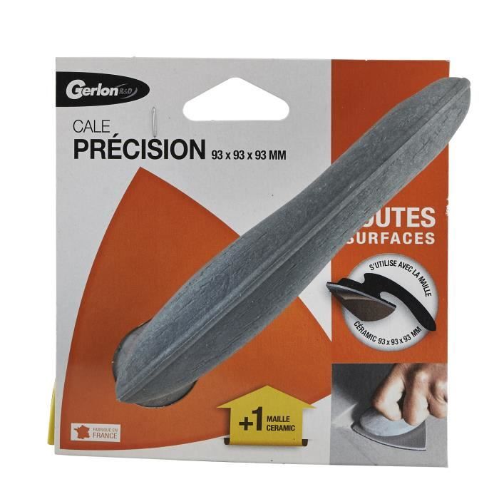Cale à Poncer Semi-circulaire Pour Angles - Avec 10 Disques Abrasifs Auto-adhésifs - Poignée Ergonomique