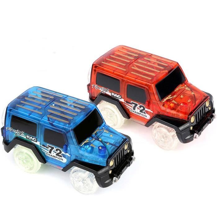 Magic pour Circuit Magique Tracks Flexible Lumineux Phosphorescent Lot de 2 Voitures 4x4 Cdiscount Jeux Jouets