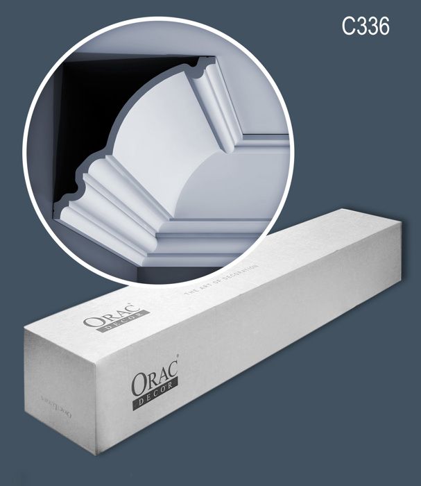 Moulures Décoratives Orac Decor LUXXUS C355 - Lot De 15 Baguettes (30m Total), Blanc