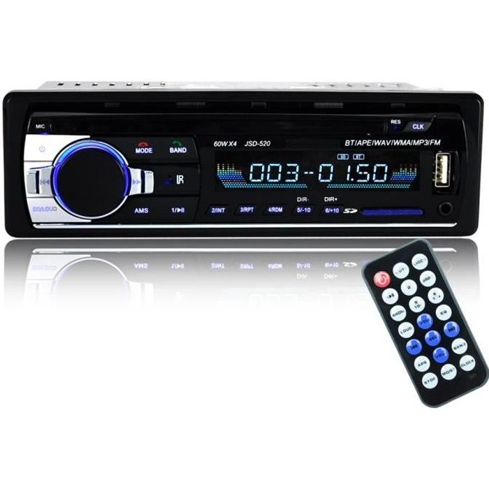 ZADALA® Auto radio MP3/Bluetooth/USB 12V