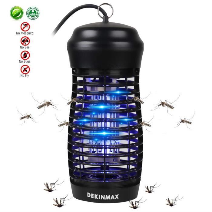 Moustique Tueur Lampe,Lampe Anti-Moustique Tueur dInsectes Electrique Lampe UV Destructeur de Mouches Anti-Moustique Intérieur Piège à Mouches Efficace 