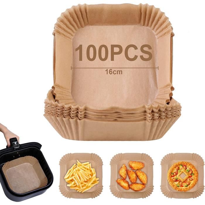 Papier Sulfurisé Pour Air Fryer,100 Pièces 16Cm Papier Cuisson Air Papier Sulfurisé Pour Air Fryer,100 Pièces 16Cm Papier Cuisson Air