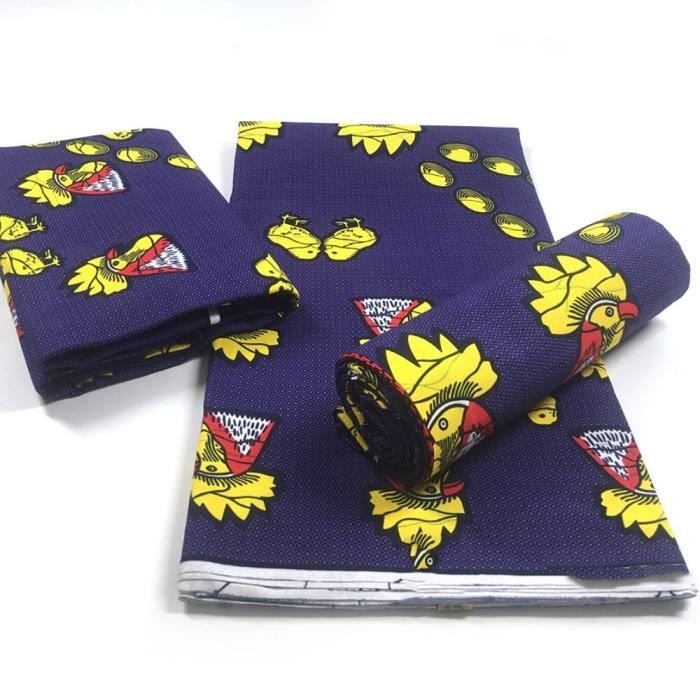 Tissu Wax Africain (Ankara) En Coton - Haute Qualité - Largeur 115 Cm - Vendu Au Mètre/yard