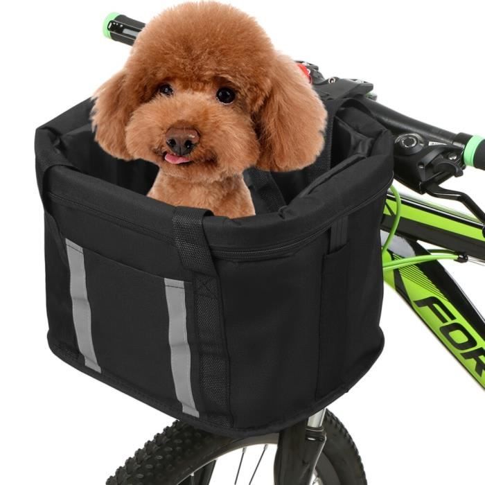 Sacoche Guidon Vélo Rhinowalk 15x8.5x19cm - Multifonction 2-en-1 - Étanche Et Antidérapante - Noir
