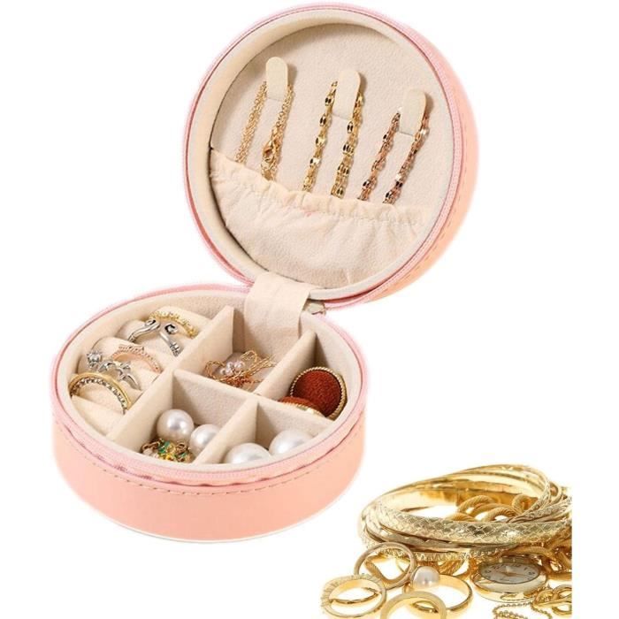 Boîte à bijoux portable de style princesse, petite boîte de