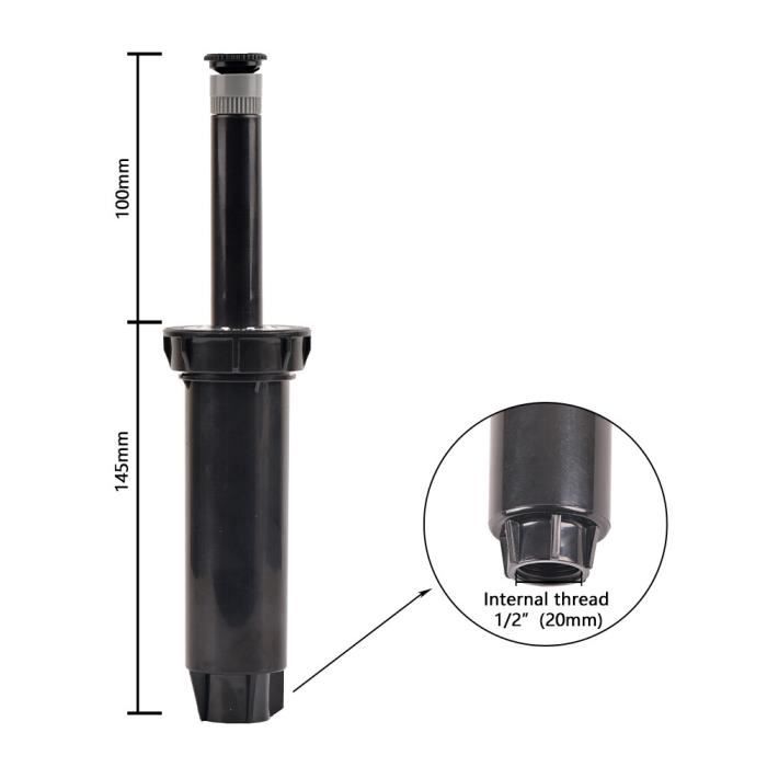 Sprinkleur De La Pelouse, Arroseur Pop Up Dans La Tête D'irrigation