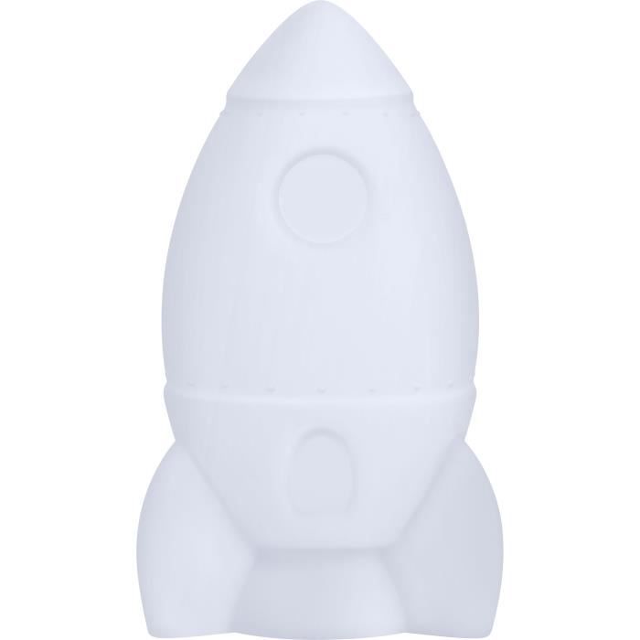 Enceinte Bluetooth lumineuse - BIGBEN - BTLSROCKET - Portée 10m - Batterie 8h - Blanc