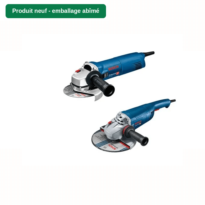 Pack Meuleuses BOSCH GW 22-230 P + GWS 1400 – Moteur 2200W, Interrupteur PROtection - vue 2