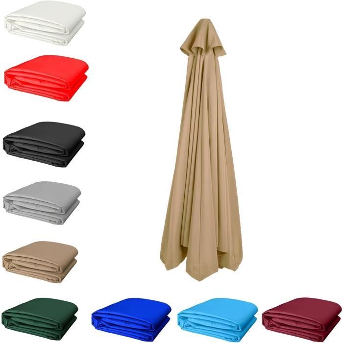 Toile De Remplacement Pour Parasol 2m à 3m - 6 Ou 8 Baleines - Imprimé, Imperméable - Choix De Couleurs
