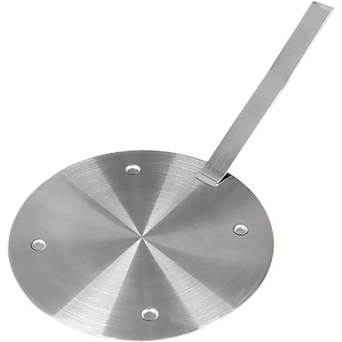 Plaque Diffuseur De Chaleur Pour Cuisinière - 12,8 X 12,8 Cm, Acier Inoxydable, Pour Répartir La Chaleur Uniformément