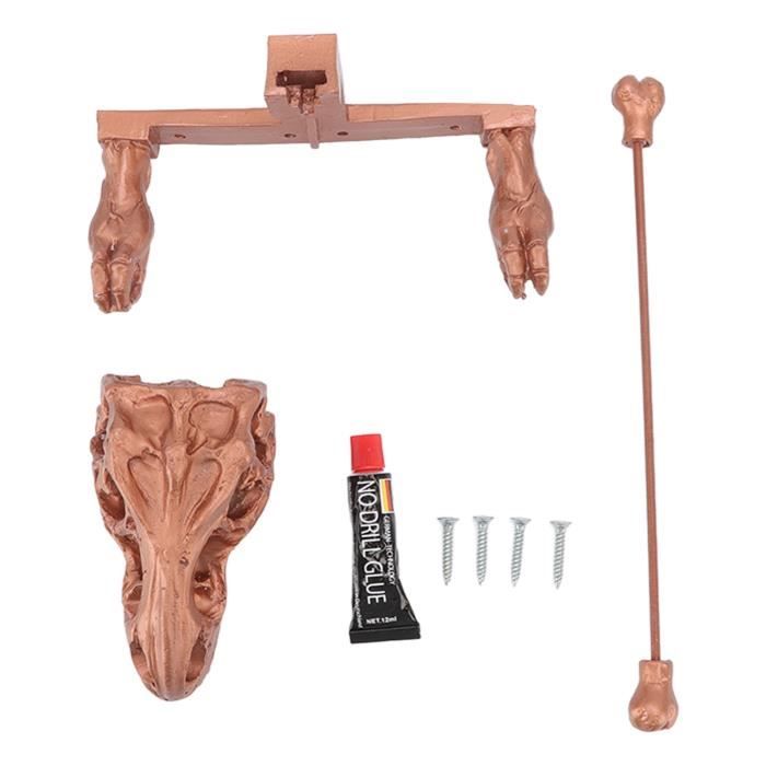 Porte-papier hygiénique en résine de dinosaure, étagère sans poinçon, porte-rouleau de papier toilette, monté au mur, T1  13