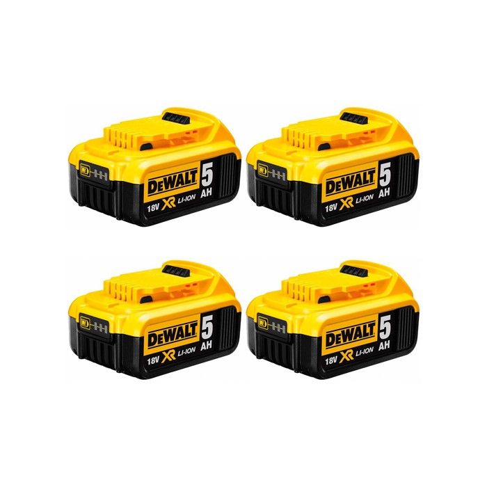 Pack de 4 batteries DeWALT DCB184P4 18V 5 0 Ah