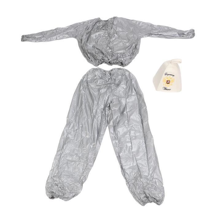 Drfeify Costume de sauna Combinaison de Sauna Sweat Léger Lâche