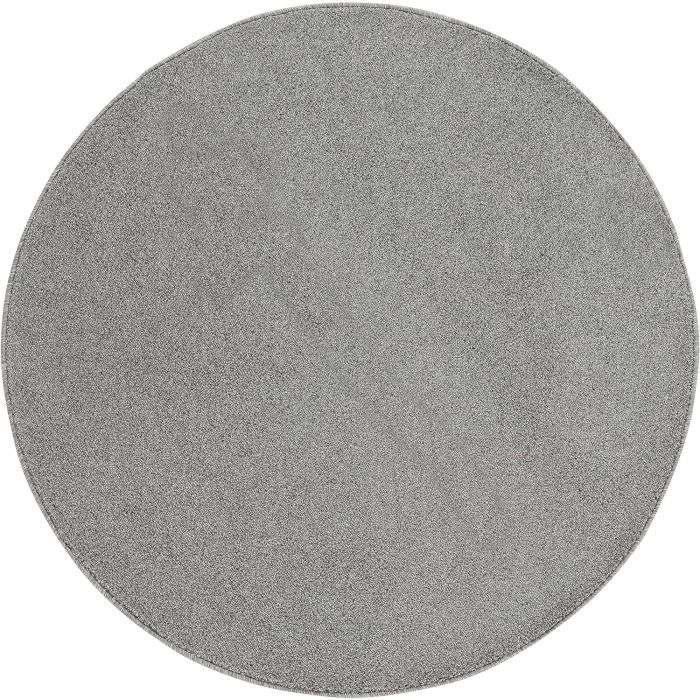 Tapis Poils Courts à Relief Paola Gris 200x290cm - Tapis salon et chambre