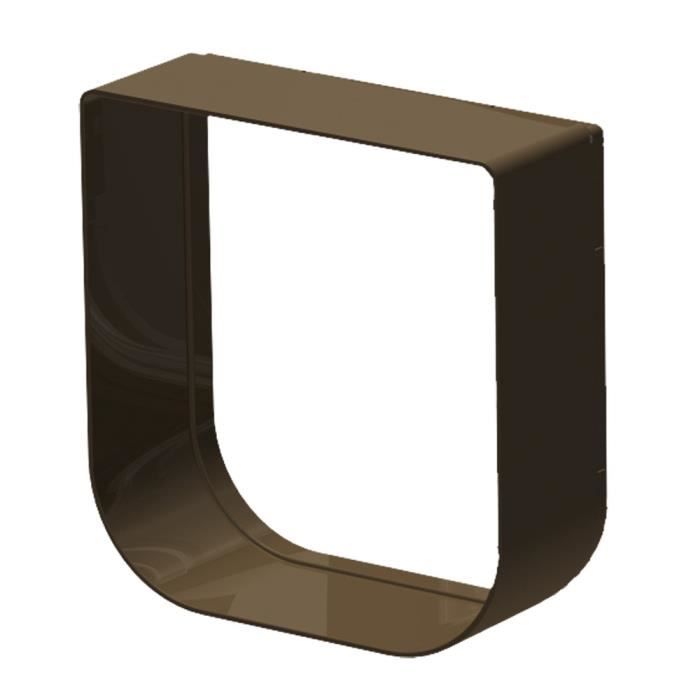 Ferplast Extension pour porte pour petits chiens et chats chatière basculante SWING 1 EXTENSION, 15,5 x 5 x h 16 cm, profondeur 5 cm, Marron