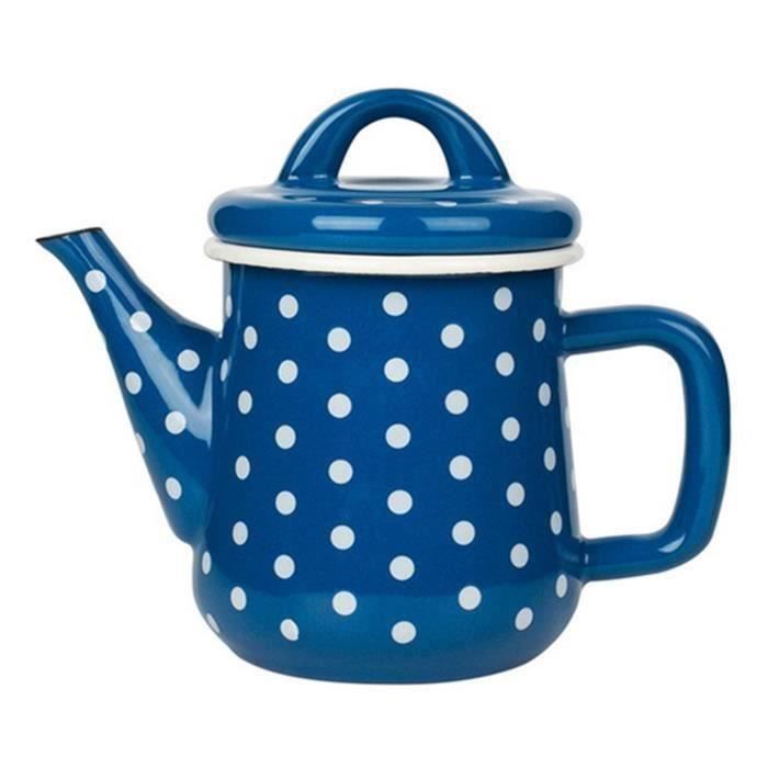 Théière En Émail Falcon 1,5L - Vert - Pour Cuisinière Et Camping