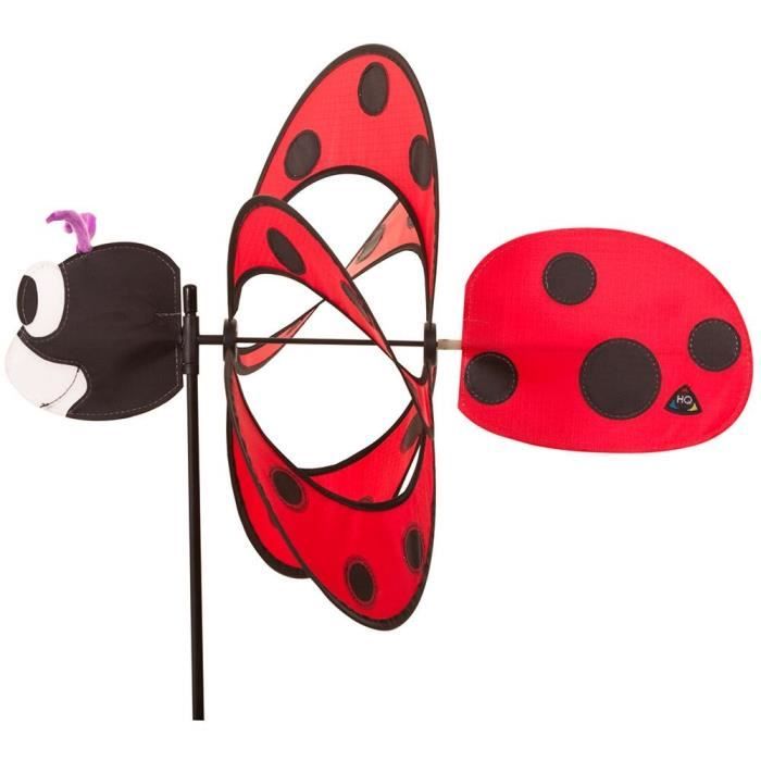 Moulin à Vent Coccinelle, décoration Jardin, Balcon & terrasse, 76,5 x 36,5 x 51,5 cm, à Planter