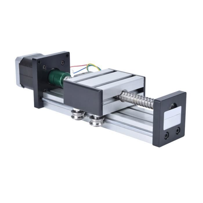 Table Coulissante Linéaire Manuelle CNC 1605 Avec Vis à Billes - Capacité 50 Kg, Course Réglable