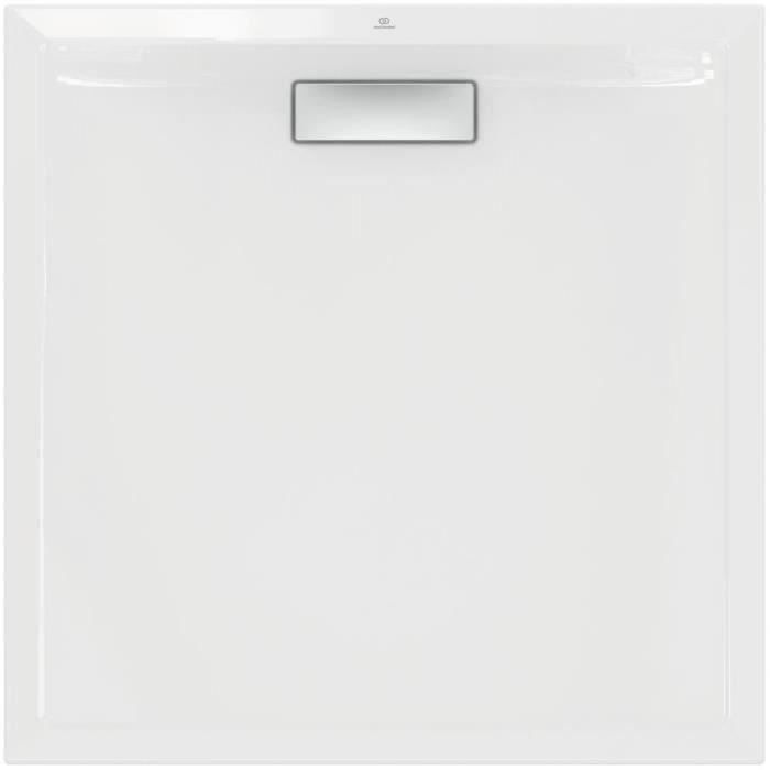 Receveur de douche extra plat carré 90x90 cm - Ideal Standard ULTRAFLAT NEW blanc en acrylique - T446701