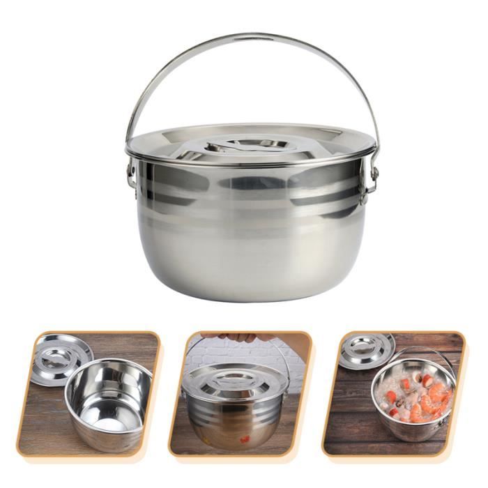 Camping Soupe Pot Métal Camping Cuisse Voix de Cuisine pour Camping