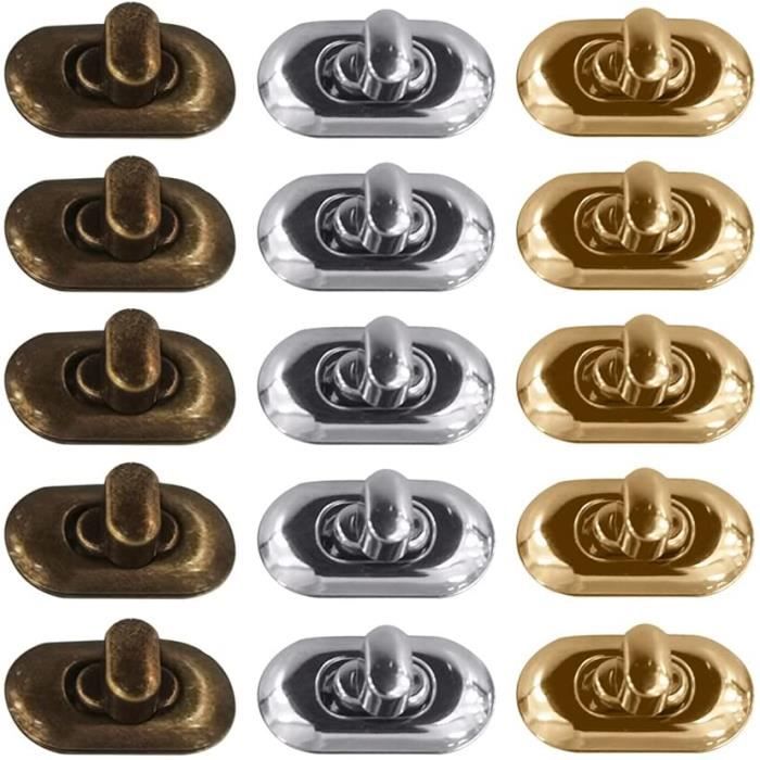 15pcs Métal Solide Sac à Main Homard Griffe Fermoir Sac à