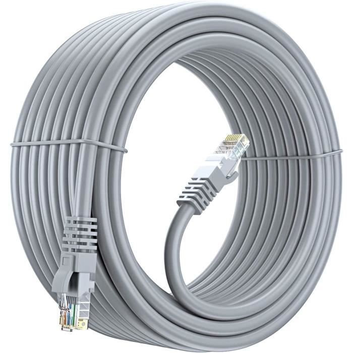 Link-e Cable Reseau Ethernet Haut Débit RJ45 25m Cat.6 Gris - Cdiscount ...
