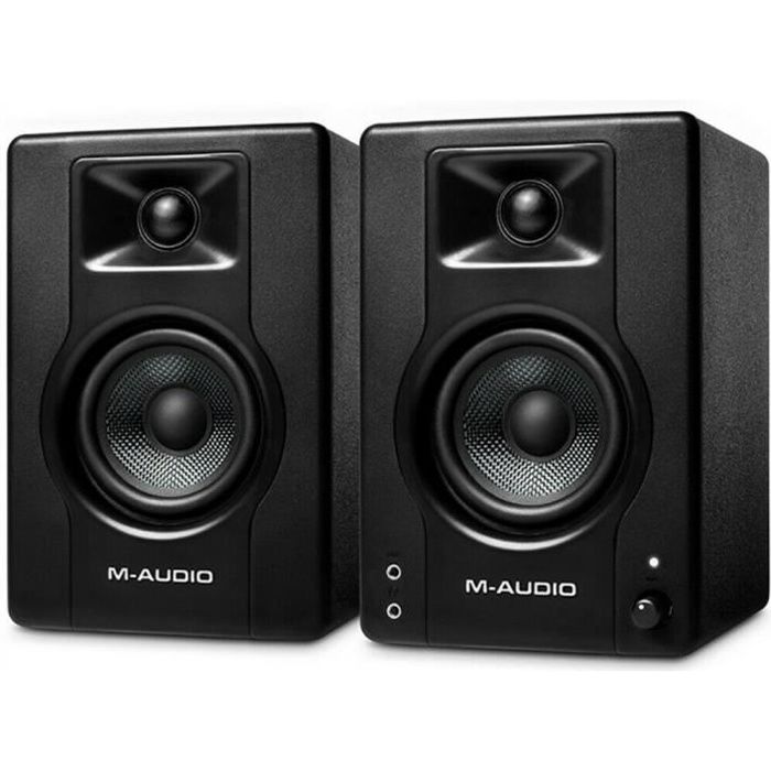 M-Audio BX-4 Paire de moniteurs de studio professionnels 120 watts bi-amplifiés