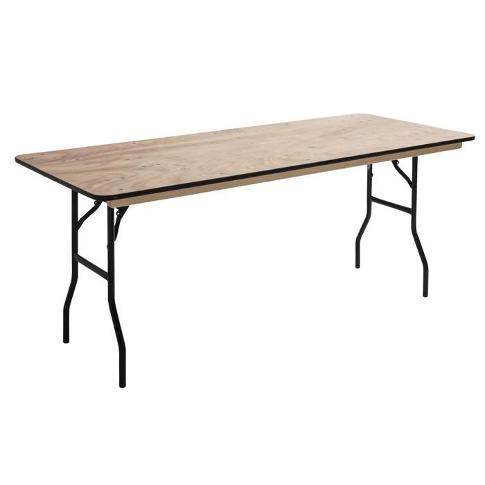 Table pliante en bois 180cm - MOB EVENT PRO - Rectangulaire - 8 personnes - Pliant