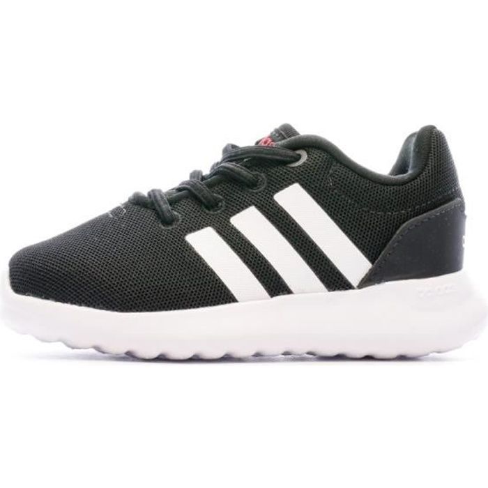 Baskets Garçon Adidas Lite Racer - Noir - Textile - Lacets