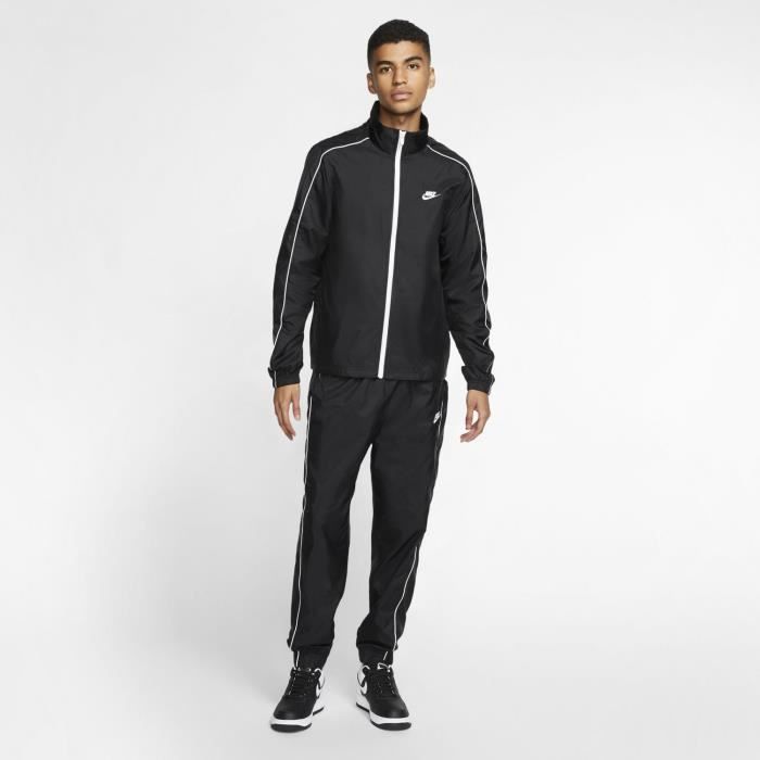 Jogging Homme Nike Swoosh Noir et Blanc - Respirant - Manches longues -  Multisport Noir - Cdiscount Prêt-à-Porter