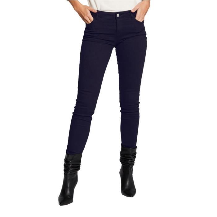 Pantalon Skinny Bleu Femme Morgan Petra