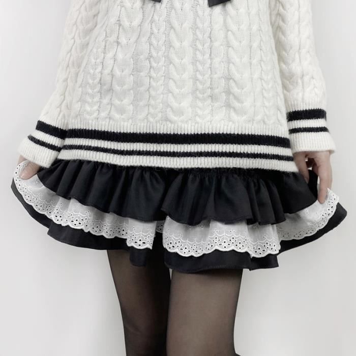 Jupe Japonais Harajuku Style Filles Mignon Noir Blanc Taille Haute Jupes Plissees Doux Lolita Gateau Mini Jupe Cosplay Type Black Blanc Cdiscount Pret A Porter Jupe Japonais Harajuku Style Filles Mignon Noir Blanc Taille Haute Jupes Plissees Doux Lolita Gateau Mini Jupe Cosplay Type Black Blanc Cdiscount Pret A Porter