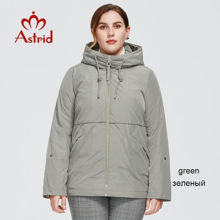 Ffnkrnfi Manteau Court Coupe-Vent Femme - Trench-Coat Court Uni Croisé Élégant