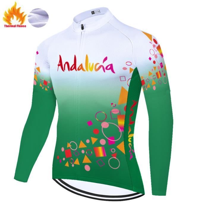 Soudal-Maillot de Cyclisme Thermique pour Homme, Vêtement d'Hiver