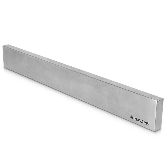 Navaris PorteCouteaux magnétique en INOX Support de Couteau aimanté Cuisine 40 x 4,7 x 1,7
