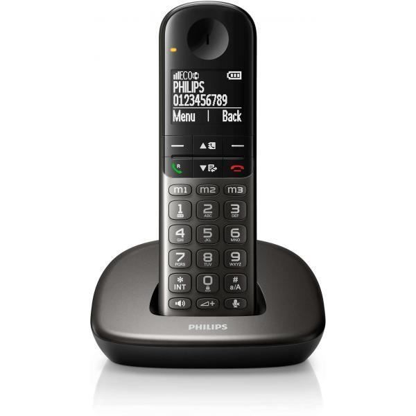 Téléphone sans fil XL4901DS/34 confortable et simple Profitez de la simplicité du téléphone sans fil Philips XL490, avec un écran et