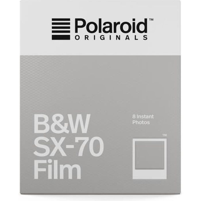Film Noir et Blanc pour Appareil Polaroid SX-70 - POLAROID ORIGINALS - ASA 160 - Cadre Blanc Classique