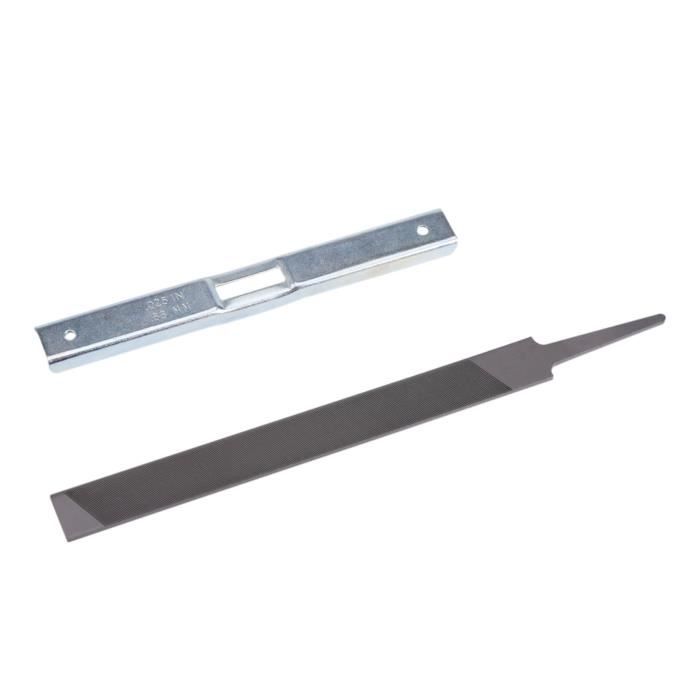 Lime Tronçonneuse TopHomer 4mm - Acier Carbone - Pour Affûtage Chaîne Tronçonneuse - Poignée Antidérapante