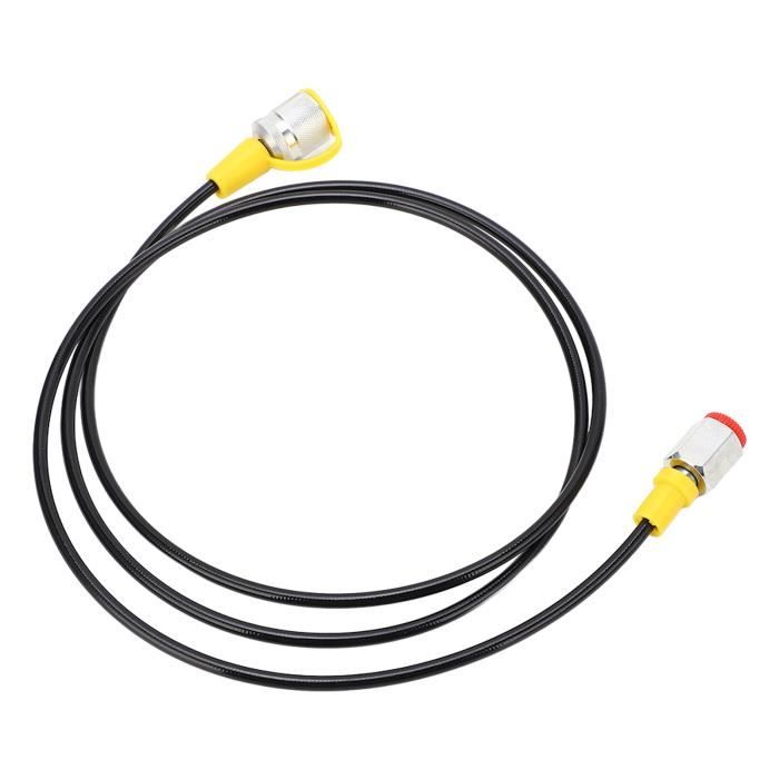 Tuyau D'Essai Pression Hydraulique 2m - Renforcé Fibre - M16 X 2 Et BSP1/4 - Résistance 64Mpa