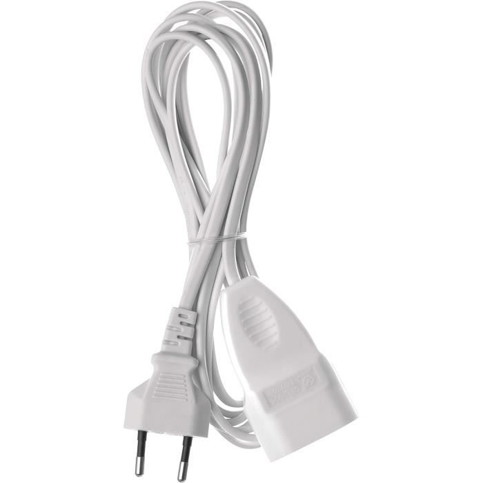 P01303 Rallonge Électrique 3 M Avec Fiche Euro Et Couplage Câble ...