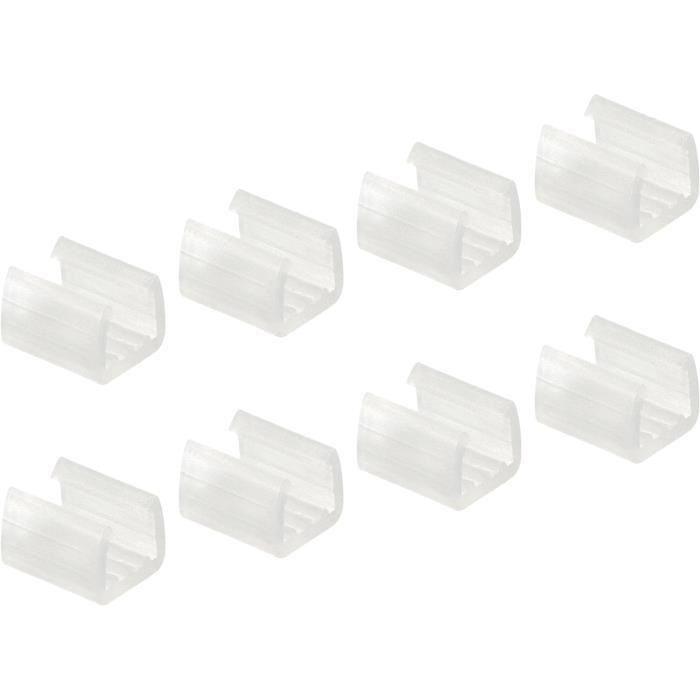 Lot De 24 Pinces Ressort Plafonnier 45x16mm Pour Spots Encastrés - Fixation Lampe Noir/Argent