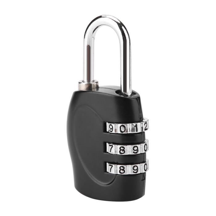 Cadenas à Combinaison,Cadenas Code 3 Chiffres avec 75CM Cable, Cadenas