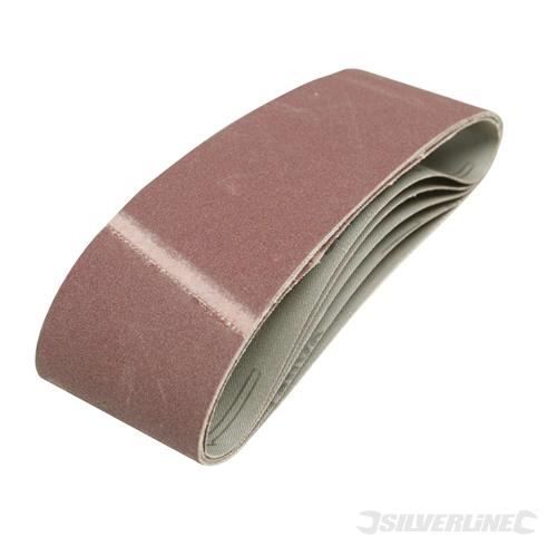 Lot de 20 bandes abrasives 25 mm x 762 mm Grain P40 Tissu Bande abrasive Ruban de pon/çage Bande de pon/çage pour ponceuse /à bande